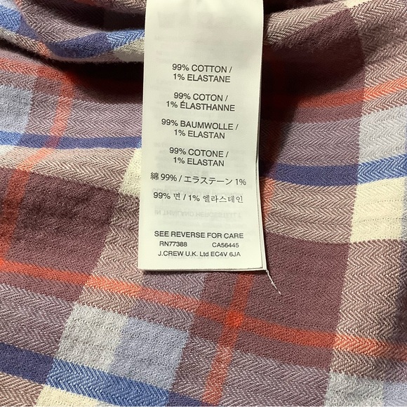 J.Crew Boy LS Shirt in Dawson Plaid. Size 0. Style C9325. - Picture 10 of 10